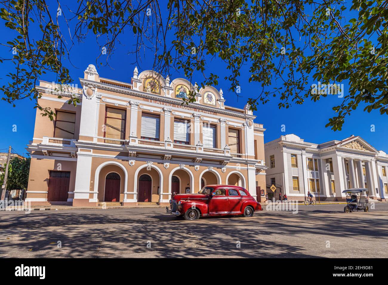 Teatro Tomas Terry bâtiment colonial à Cienfuegos - Cuba Banque D'Images