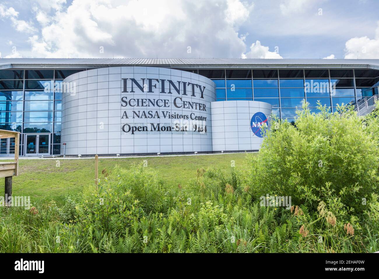 Centre d'accueil des visiteurs de l'Infinity Science Center au John C. Stennis Space Center, dans le comté de Hamock, Mississippi Banque D'Images