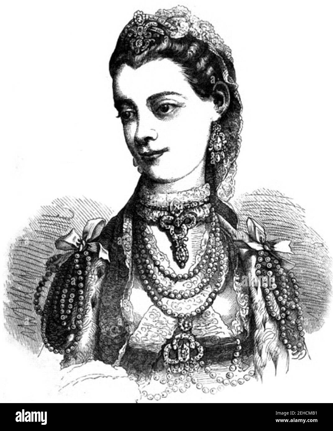 Le roi iii avec sa reine consort charlotte et leur Banque d