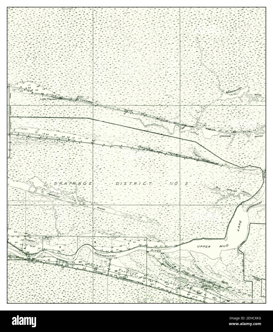 Carte de grand chenier Banque de photographies et d’images à haute