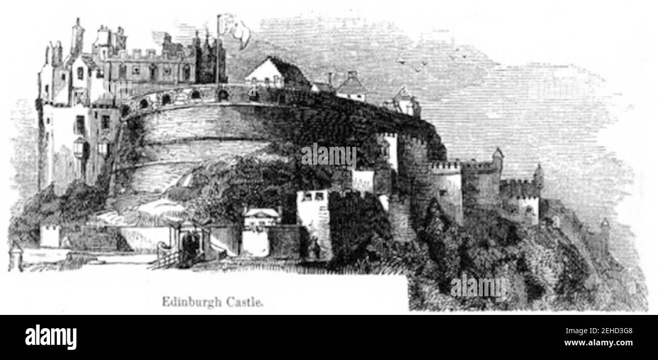P216 Château d'Édimbourg. Banque D'Images