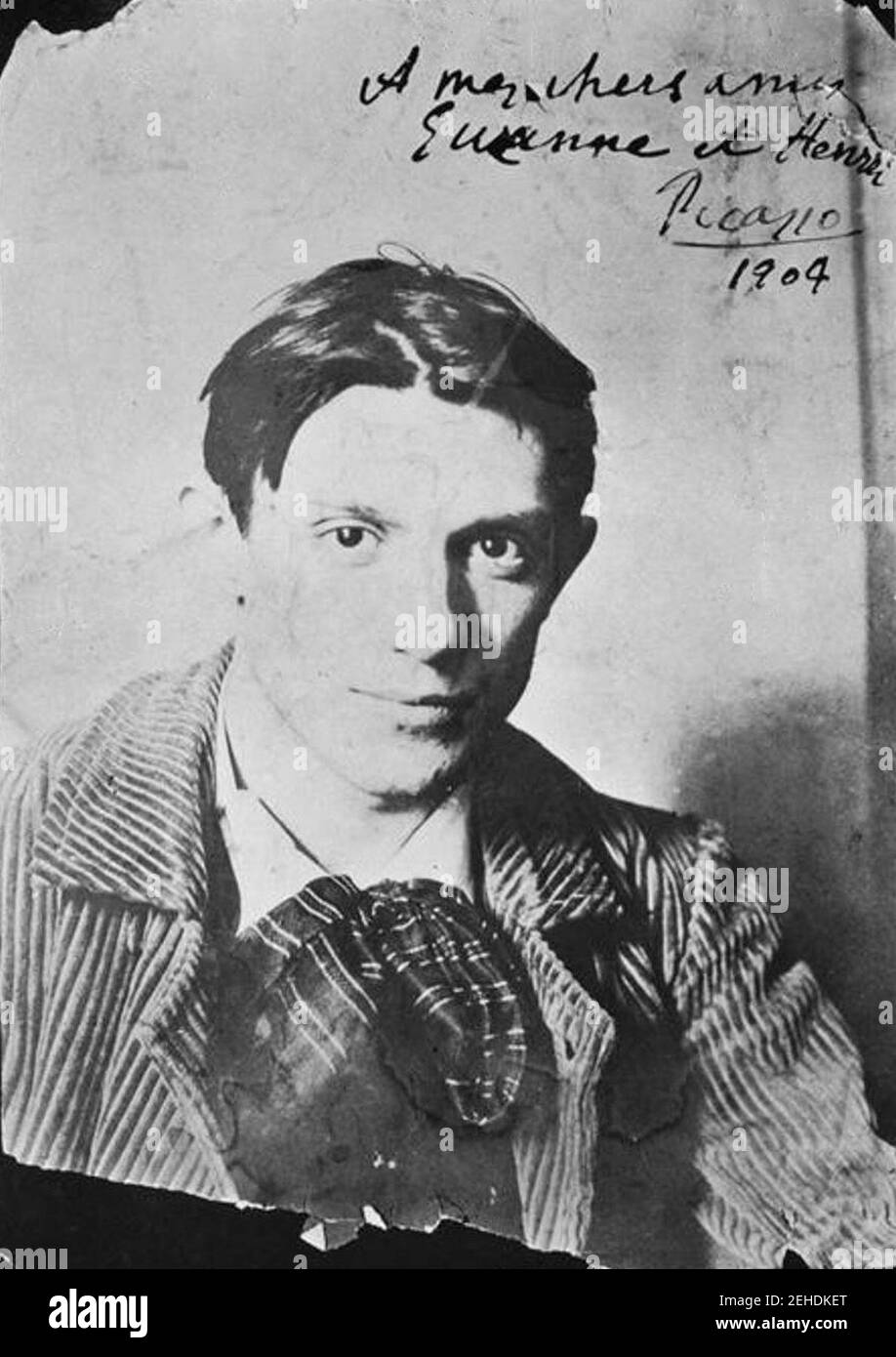 Pablo Picasso, 1904, Paris, photographie de Ricard Canals i Llambí. Banque D'Images