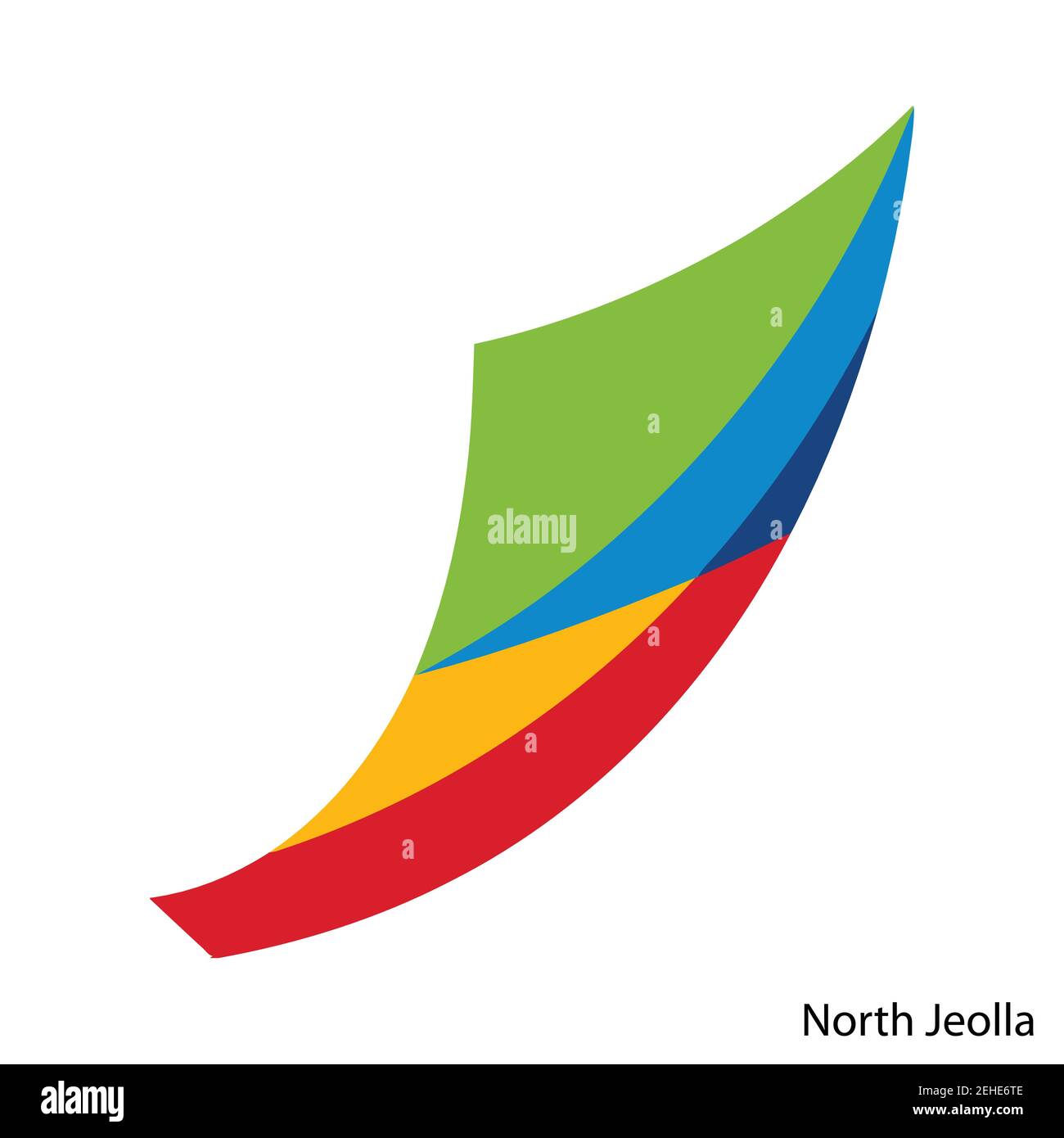 Armoiries de North Jeolla est une région de Corée du Sud. Emblème héraldique vectoriel Illustration de Vecteur