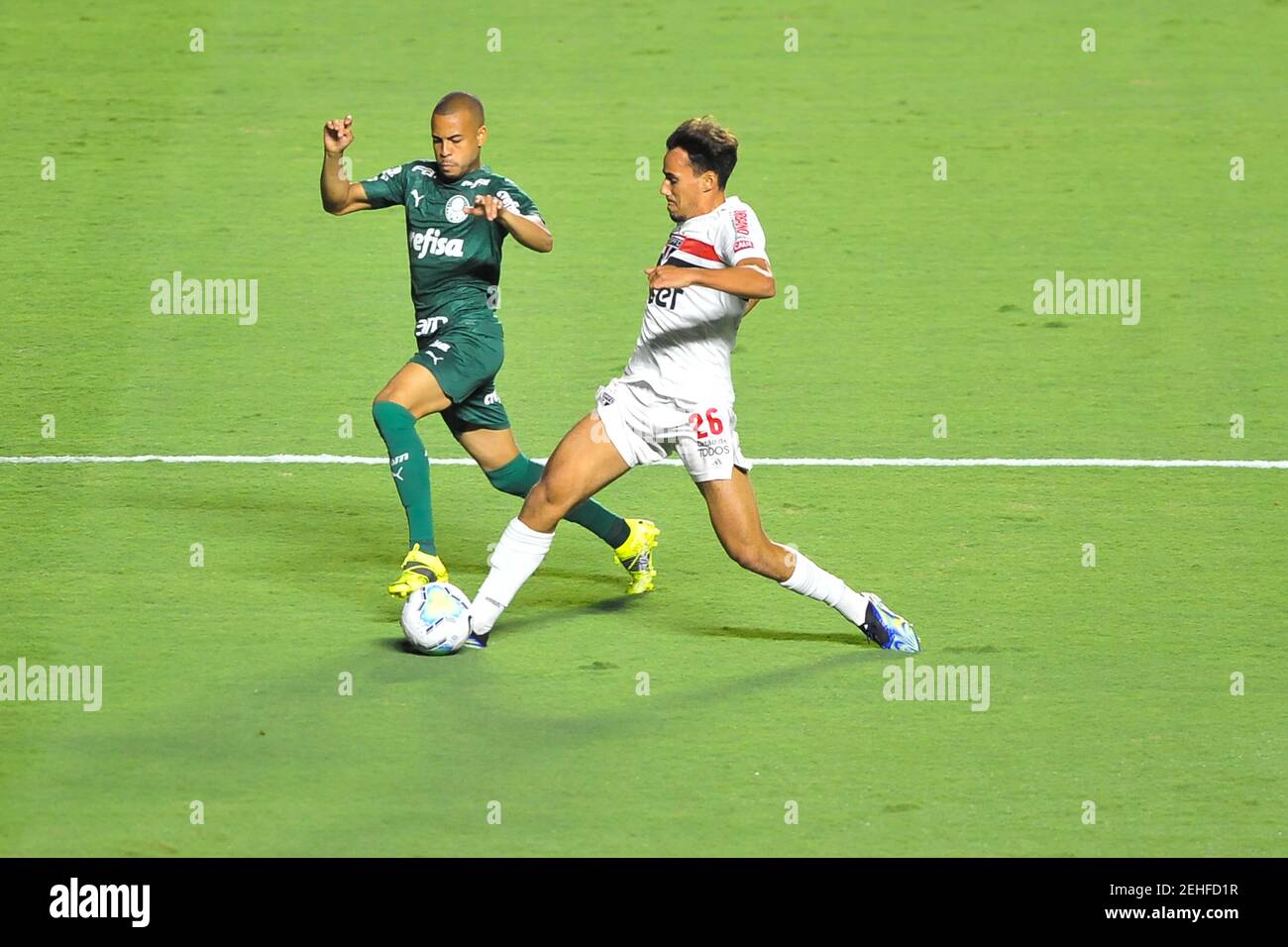 SÃO PAULO, SP - 19.02.2021: SÃO PAULO FC X PALMEIRAS - Igor Gomes de São Paulo FC pendant São Paulo x Palmeiras dans un match valide pour le 34e tour du championnat brésilien, et tenu au stade Morumbi à São Paulo, SP. (Photo: Maurício Rummens/Fotoarena) Banque D'Images