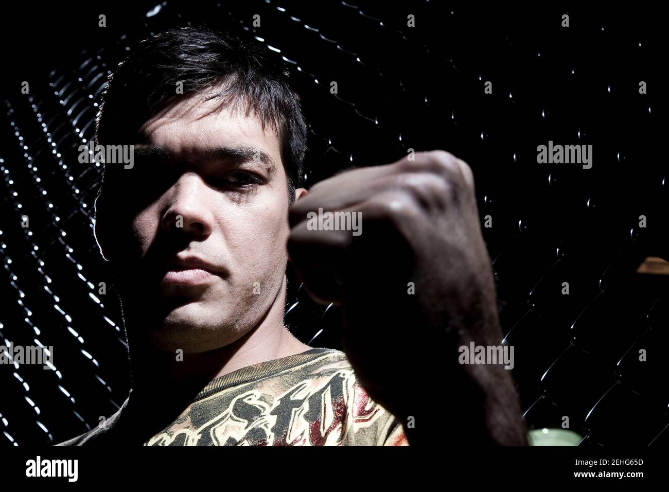 Lyoto Machida, combattant de l'UFC, au Black House Gym de Gardena, en Californie, le 20 octobre 2009. Francis Specker Banque D'Images