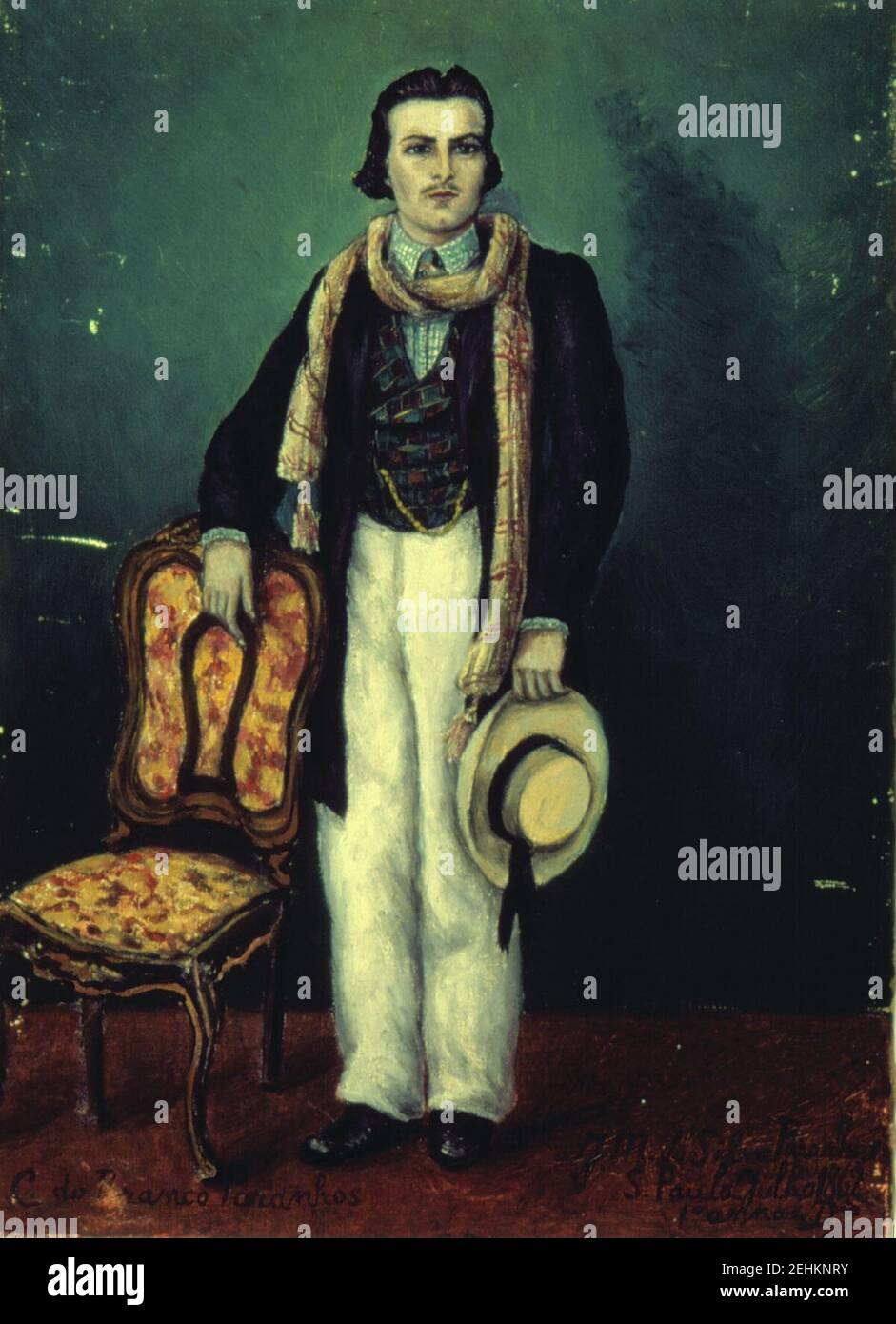 Paranhos, José Maria da Silva - Retrito do Barão do Rio Branco, 1862, Banque D'Images