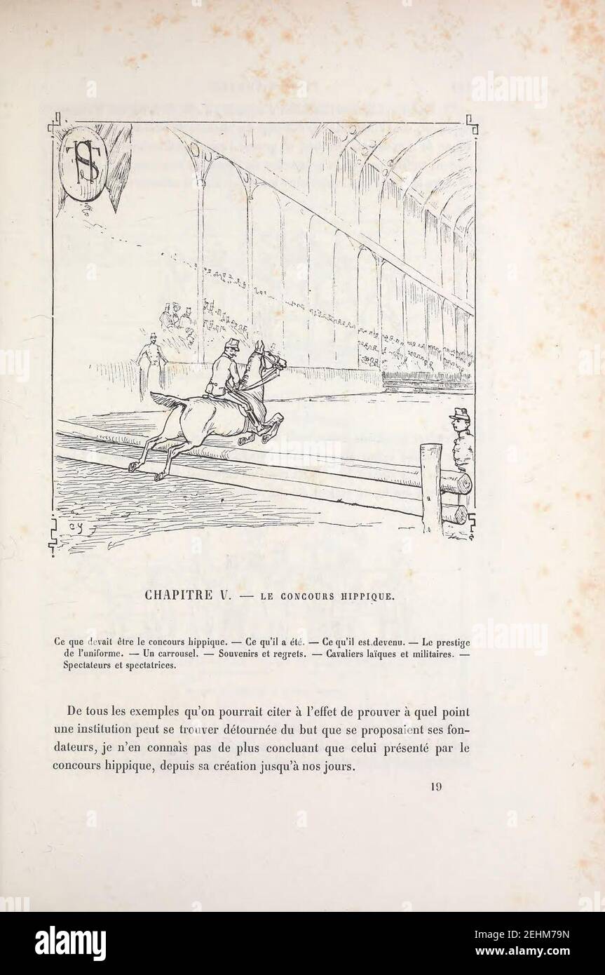 Paris à cheval (page 145) Banque D'Images