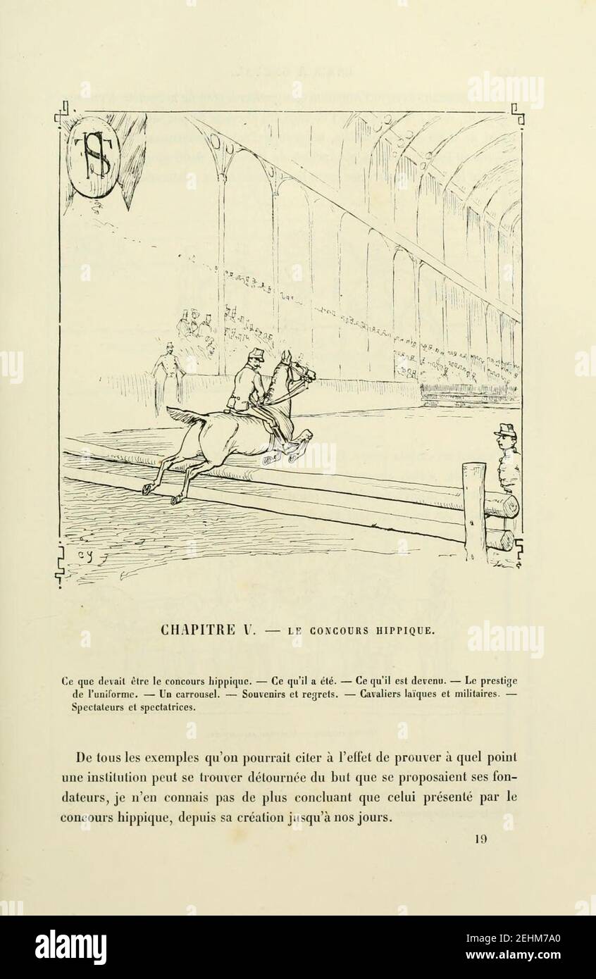 Paris à cheval (page 145) Banque D'Images