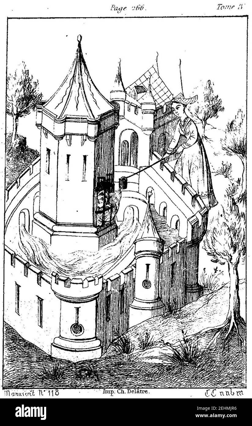 Paris, Paulin - Romains de la Table ronde, tome 4.djvu page 274. Banque D'Images