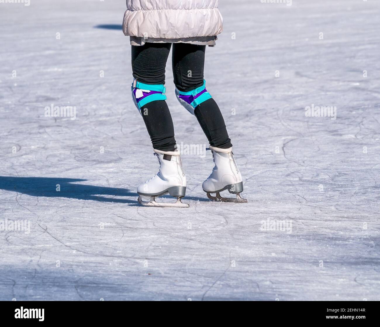 Sapin de Noël patineur à glace amusant pour l/'hiver Sweatshirt