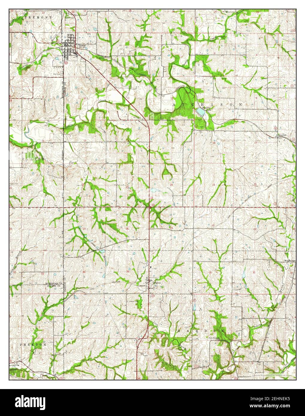 Carte de gower missouri Banque de photographies et d’images à haute