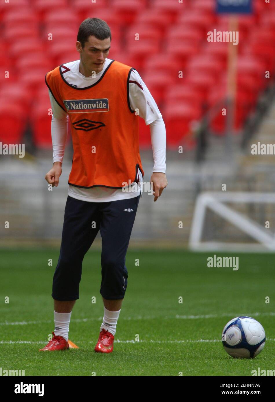 Football - Angleterre U21 entraînement - Stade Wembley - 4/9/08 Adam  Johnson crédit obligatoire: Action Images / Lee Mills Photo Stock - Alamy