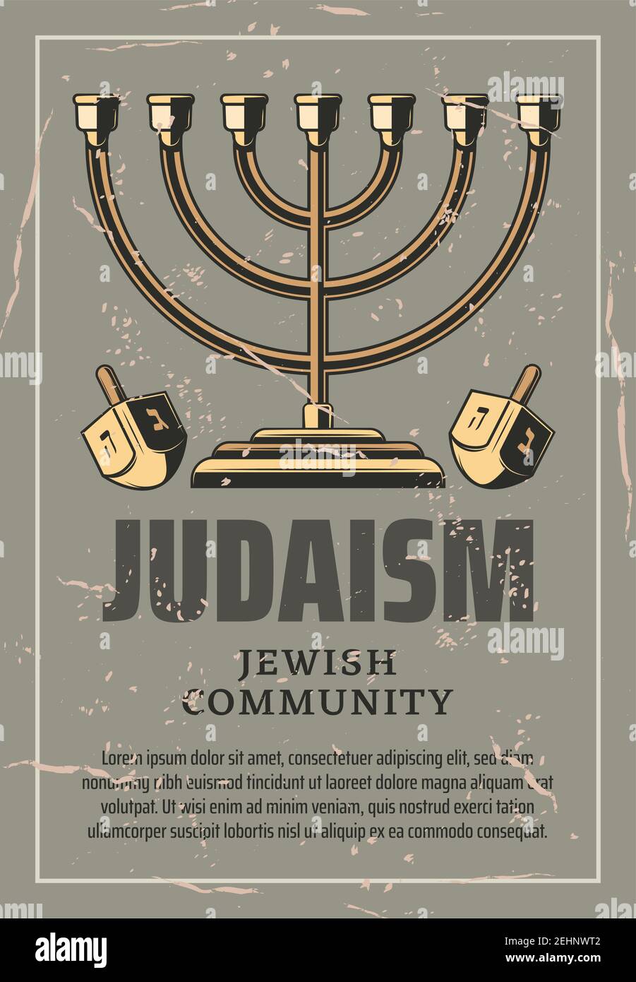 Hanukka jerusalem Banque d'images vectorielles - Alamy