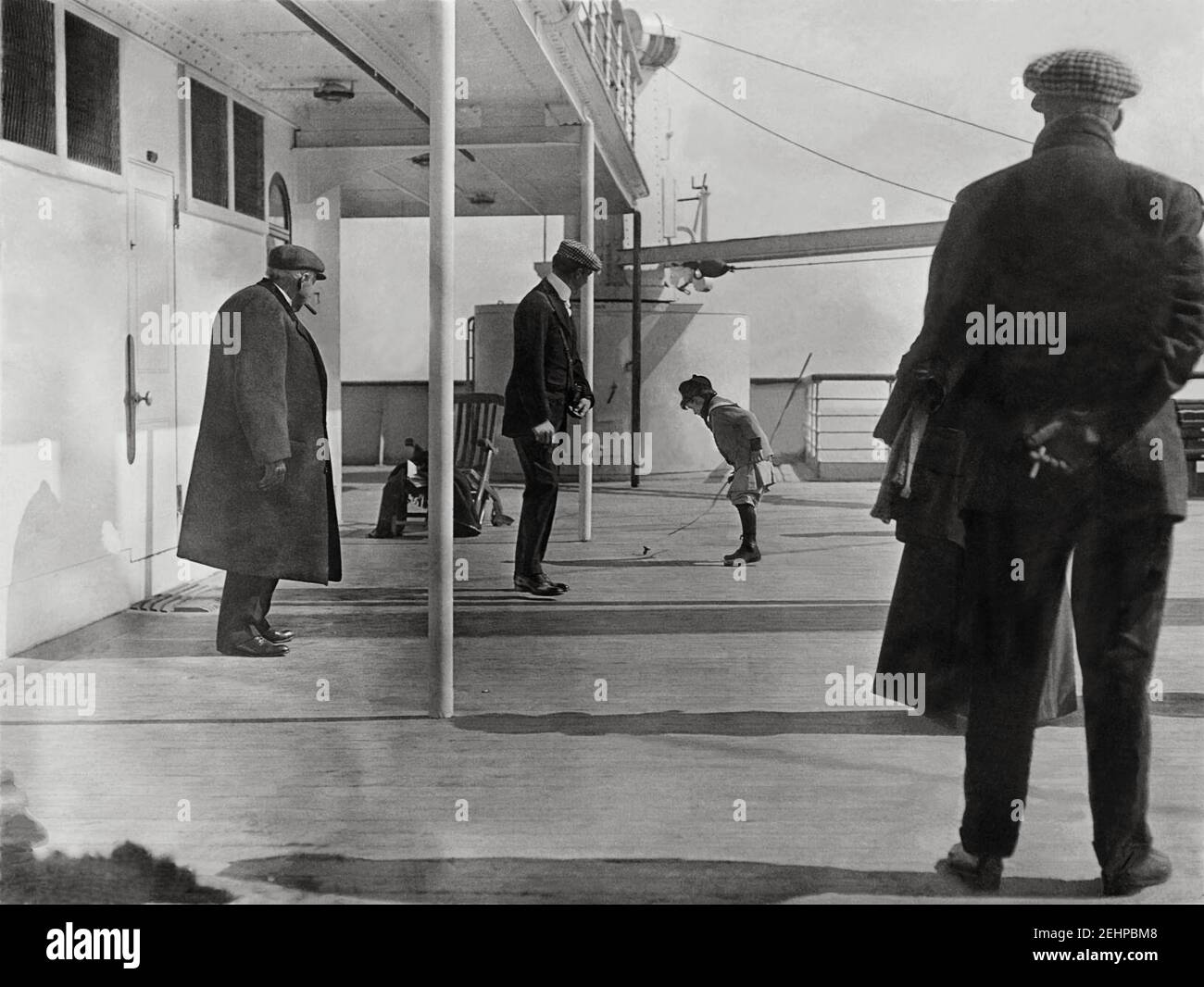 Passagers du RMS Titanic. Banque D'Images