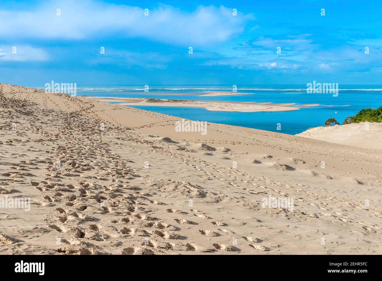 La dune du Pilat en Nouvelle-Aquitaine, France Banque D'Images