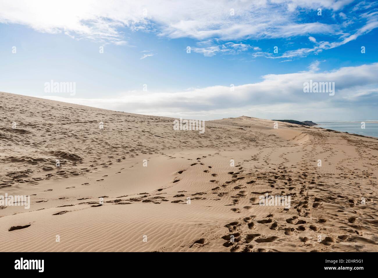 La dune du Pilat en Nouvelle-Aquitaine, France Banque D'Images