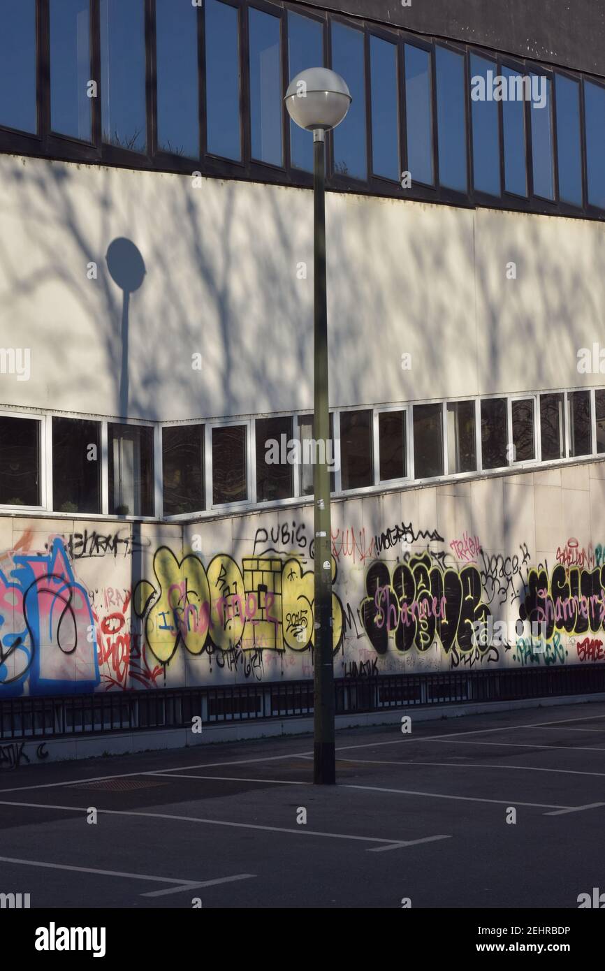 Construction de la Faculté des mines, de géologie et de génie pétrolier à Zagreb, Croatie Banque D'Images