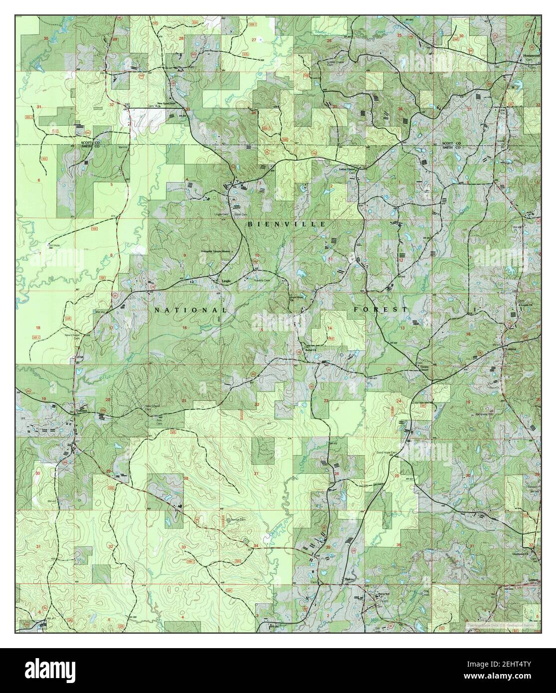 Homewood, Mississippi, carte 2000, 1:24000, États-Unis d'Amérique par Timeless Maps, données U.S. Geological Survey Banque D'Images