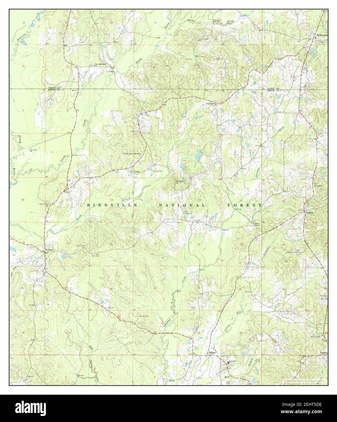 Homewood, Mississippi, carte 1968, 1:24000, États-Unis d'Amérique par Timeless Maps, données U.S. Geological Survey Banque D'Images