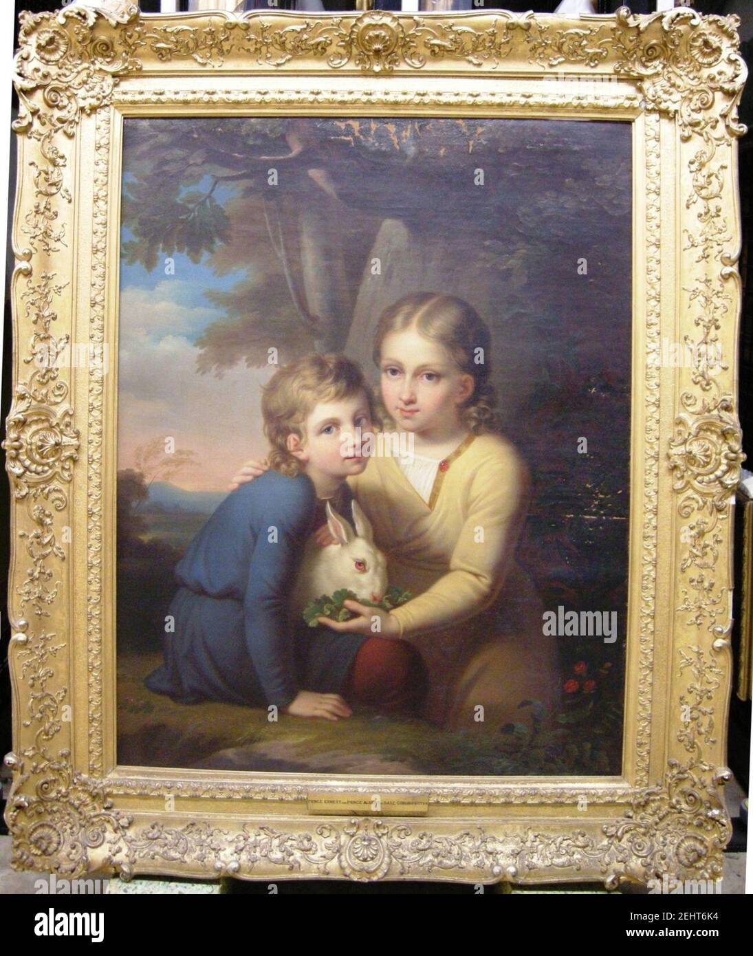 Paul Emil Jacobs (1802-66) - Princes Ernest (1818-1893) et Albert (1819-1861) de Saxe-Coburg-Gotha Banque D'Images