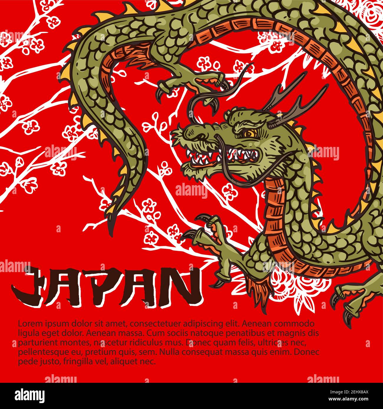 Dragon dragon japonais Couvre lit Est Bête 