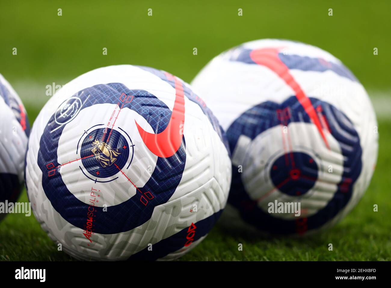 Nike Match ball lors du match de la Premier League au stade St Mary's, Southampton. Date de la photo: Samedi 20 février 2021. Banque D'Images Nike Match ball lors du match de la Premier League au stade St Mary's, Southampton. Date de la photo: Samedi 20 février 2021. Banque D'Images
