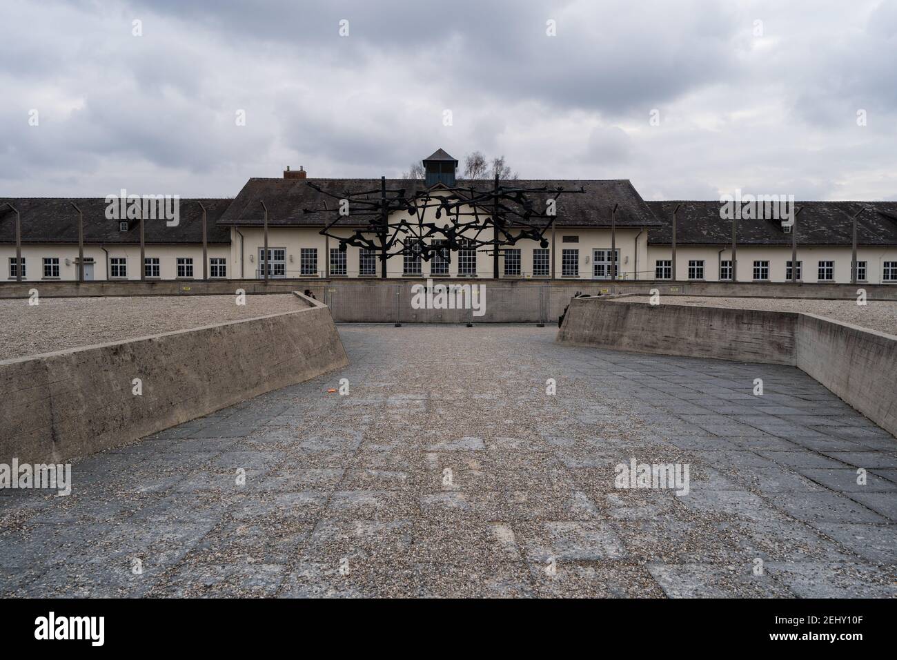 Camp de concentration de Dachau Banque D'Images