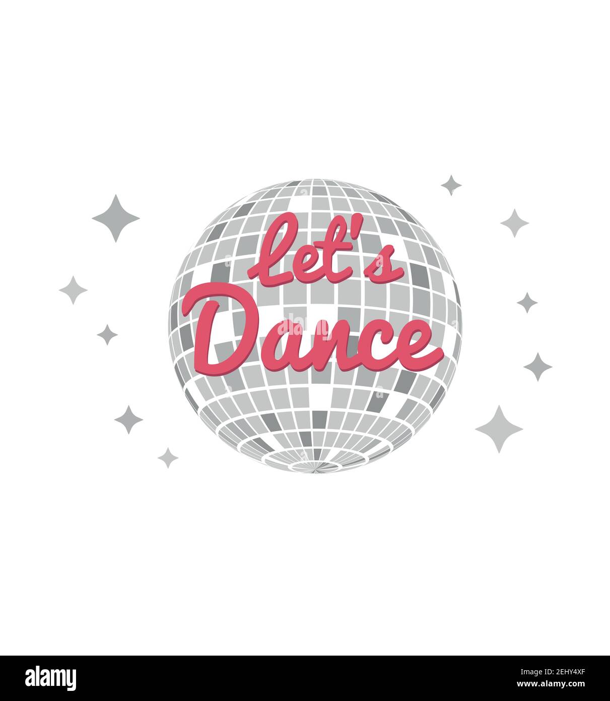 Laisse la danse disco ball icône vecteur boule disco icône vecteur Illustration de Vecteur