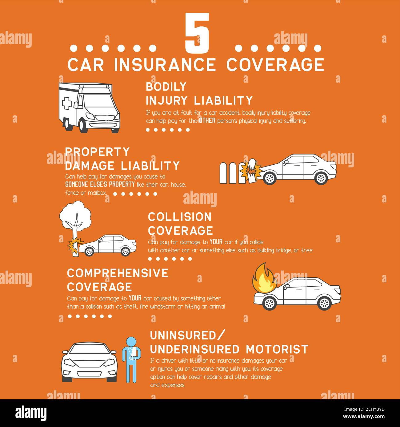graphique d'informations sur l'assurance automobile pour l'assurance entreprise. illustration vectorielle Illustration de Vecteur