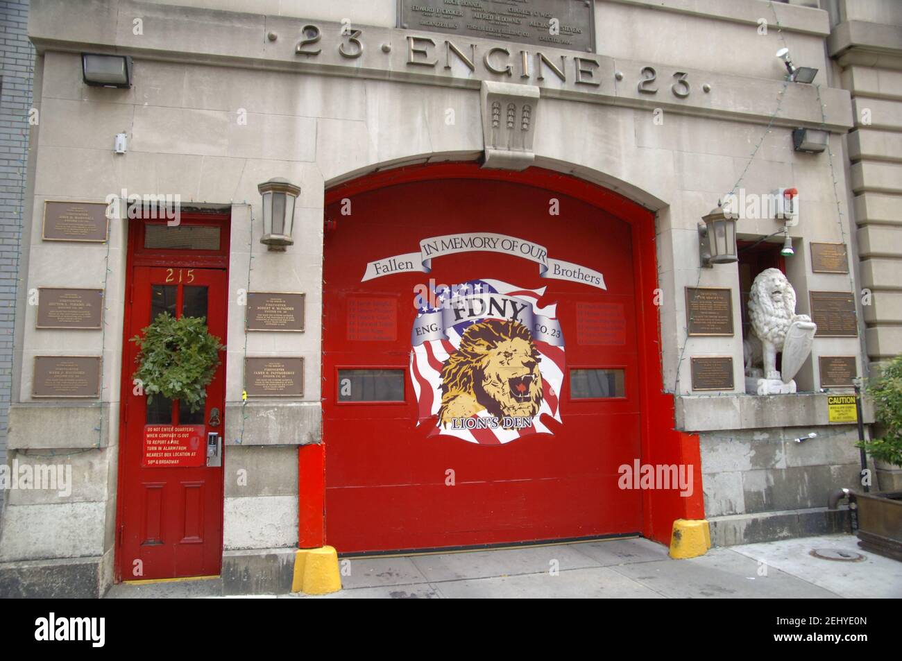 New York Fire Station Banque D'Images