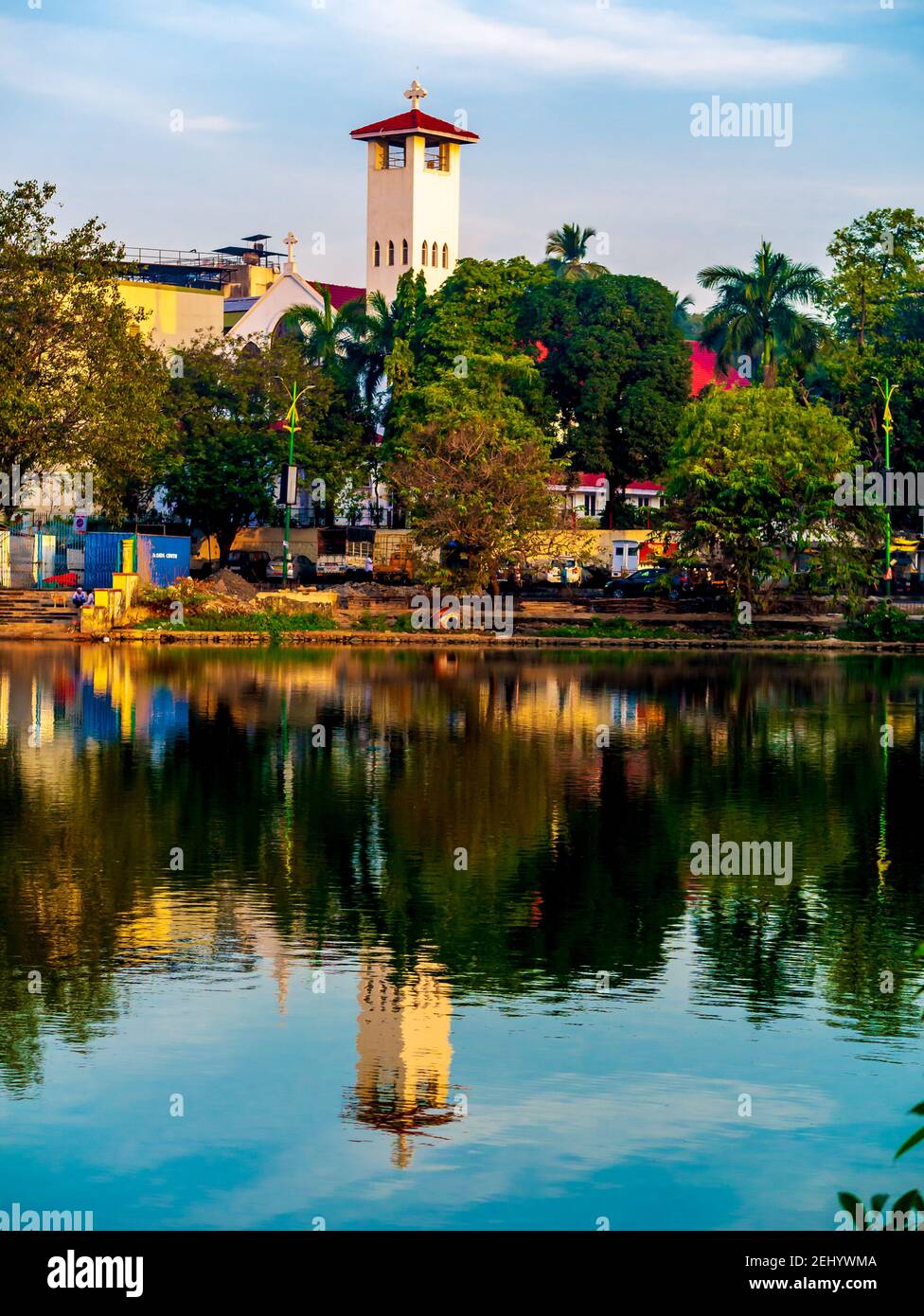 Thane, Inde, décembre 22,2020 : Masunda Talao ou Talao pali, l'un des plus célèbres monuments de la ville de Thane pour les activités récréatives des touristes Banque D'Images
