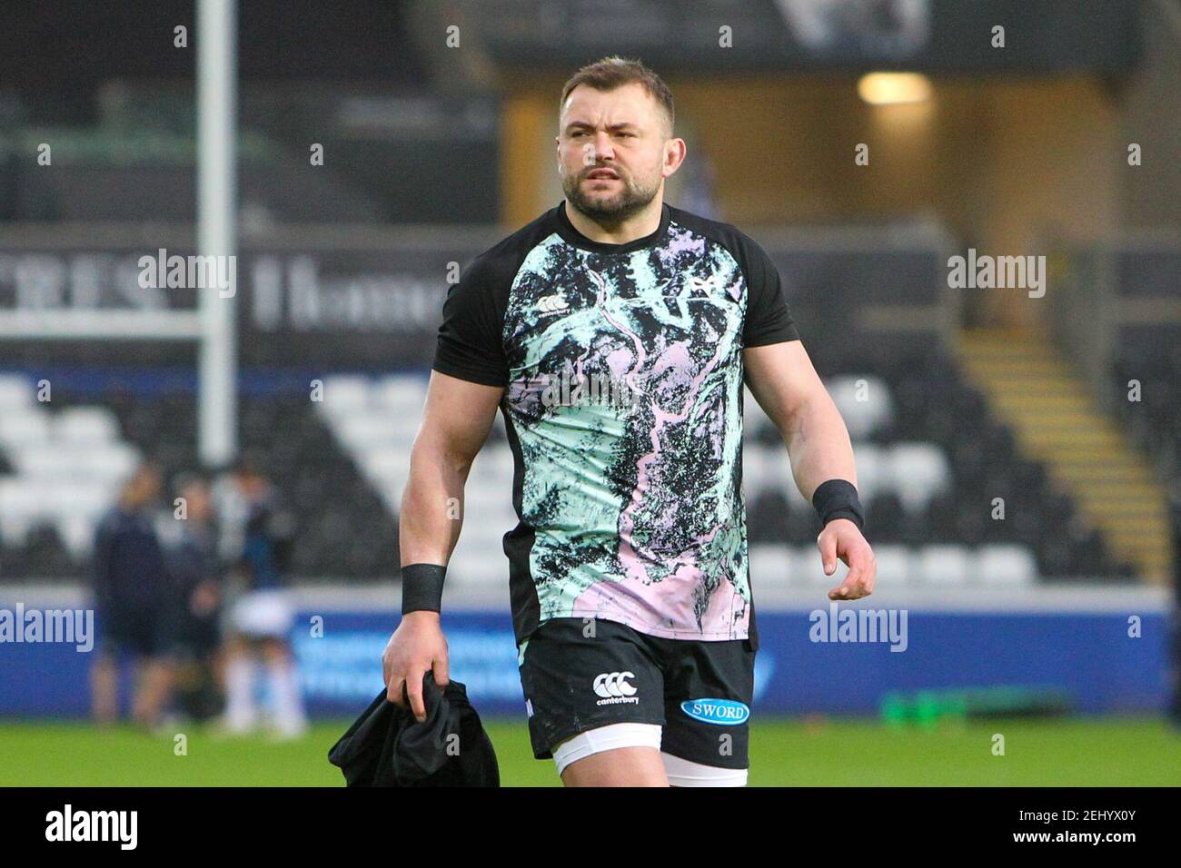 Swansea, Royaume-Uni. 20 février 2021. Sam Parry ( #2 Ospreys) pendant le match Guinness PRO14 entre Ospreys et Zebre au stade Liberty à Swansea pays de Galles crédit: SPP Sport Press photo. /Alamy Live News Banque D'Images