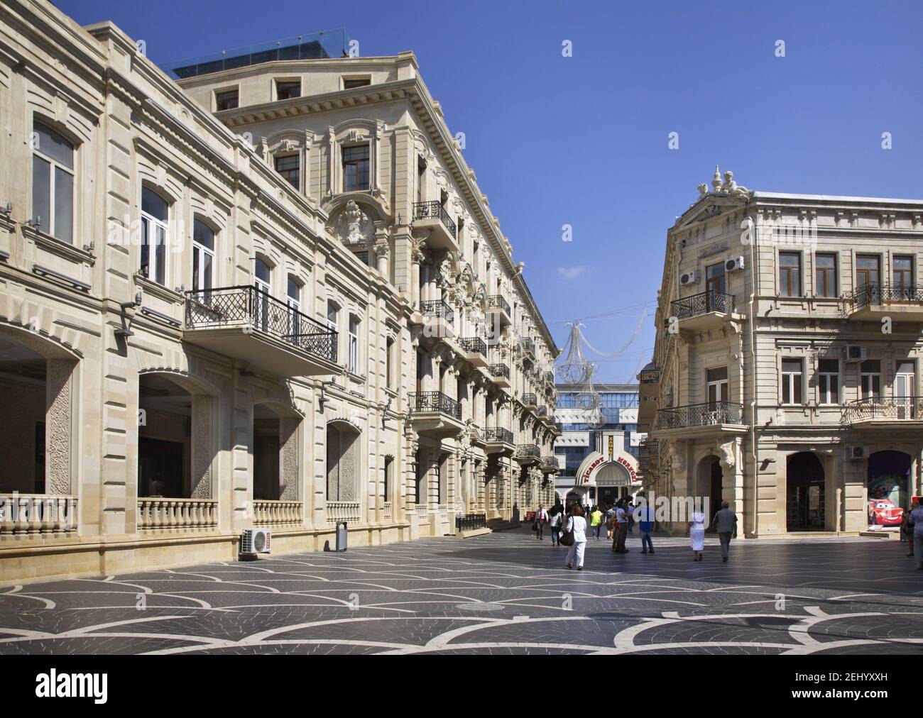 Rue Nizami (marché). Bakou. Azerbaïdjan Banque D'Images