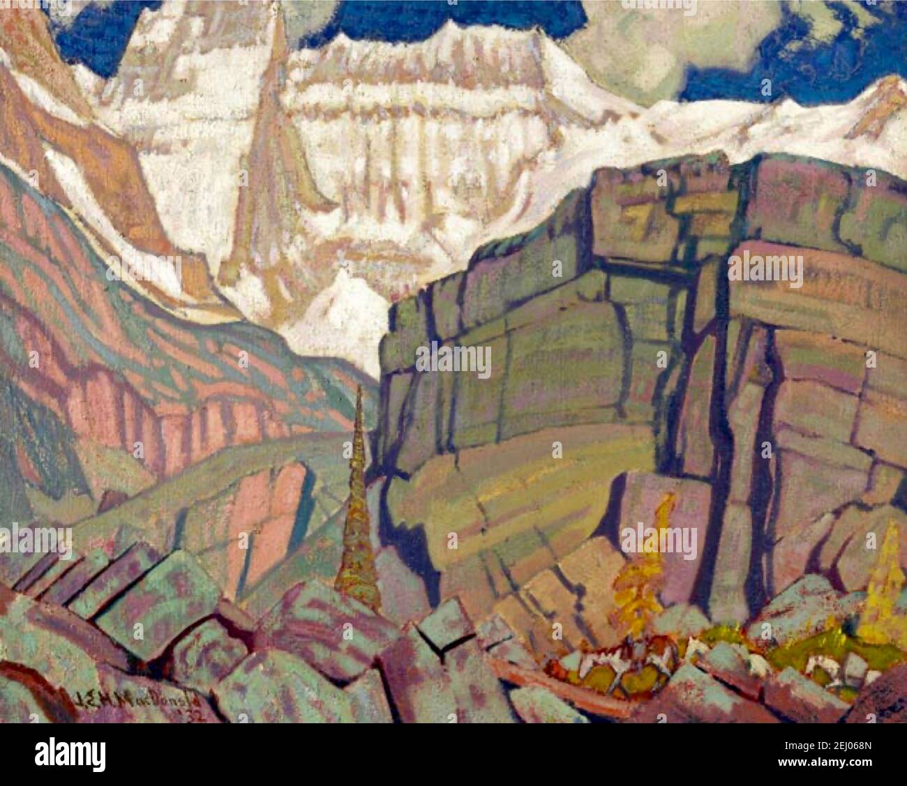 Mont Lefroy par James McDonald. Banque D'Images