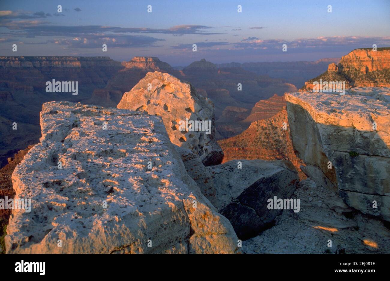 Grand Canyon, South Kaibab et Bright Angel Trail Banque D'Images