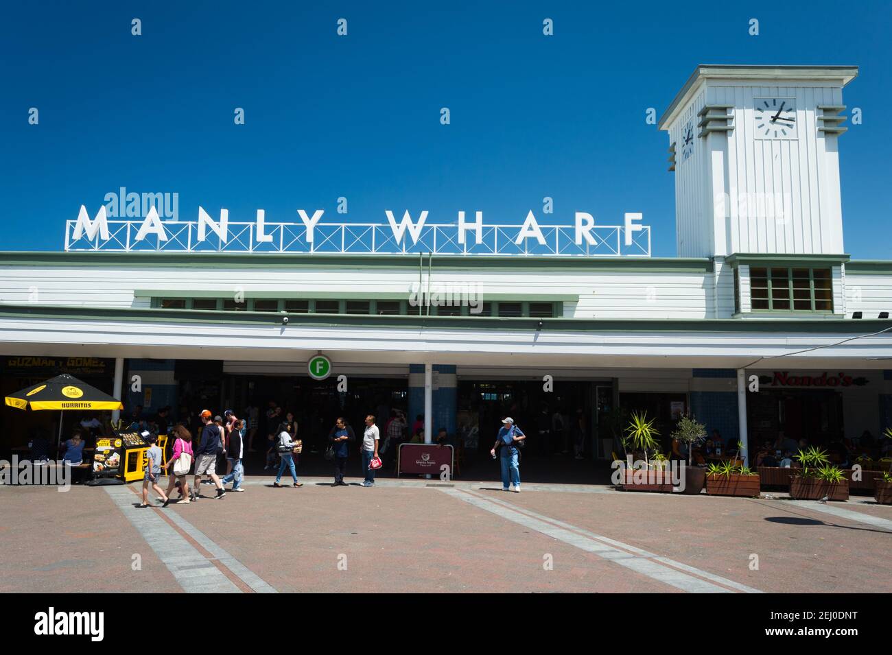 Terminal de ferry de Manly Wharf, Sydney, Nouvelle-Galles du Sud, Australie. Banque D'Images