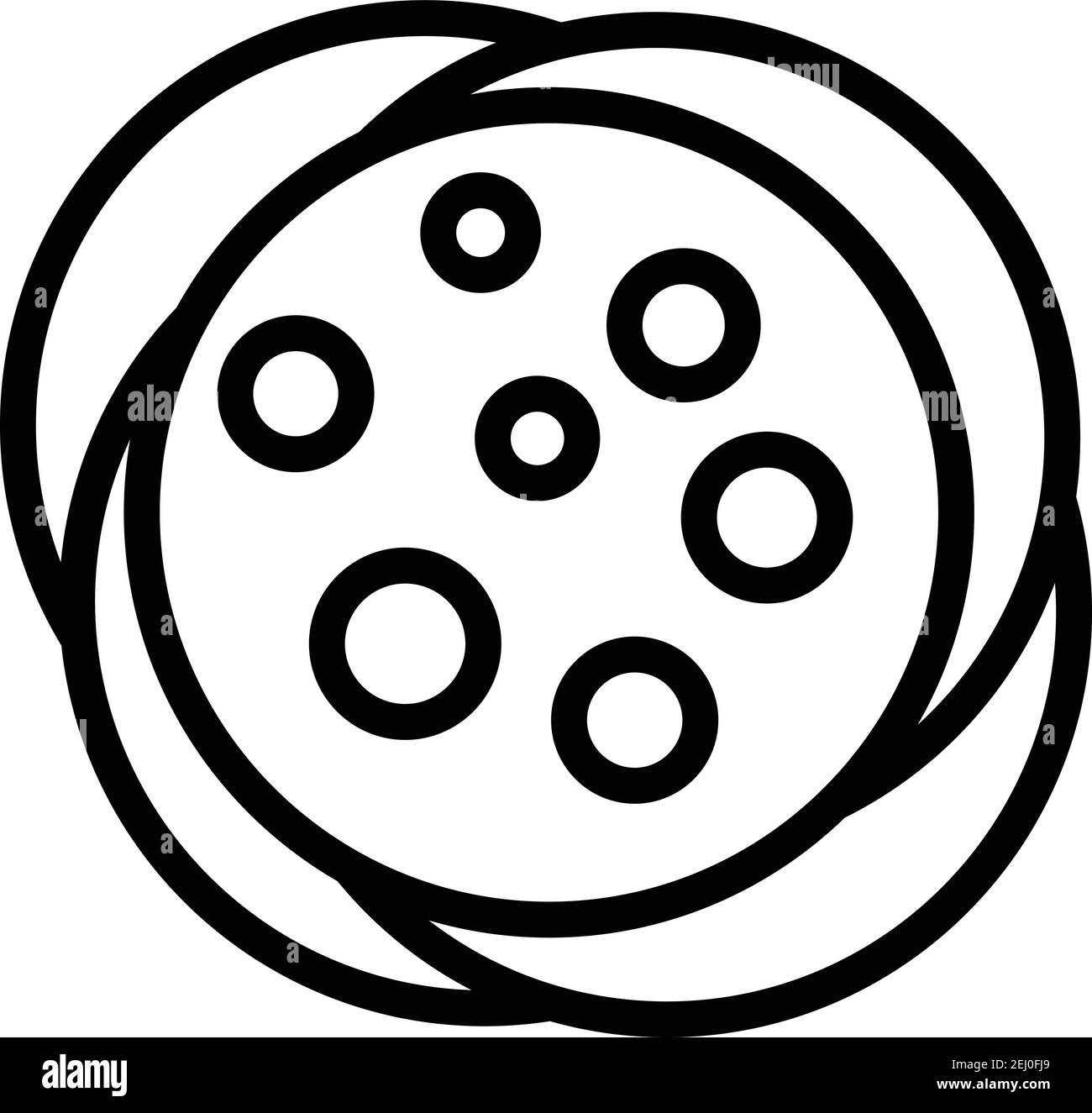 Icône Pita Chips. Outline pita Chips vector Icon for web design isolé sur fond blanc Illustration de Vecteur