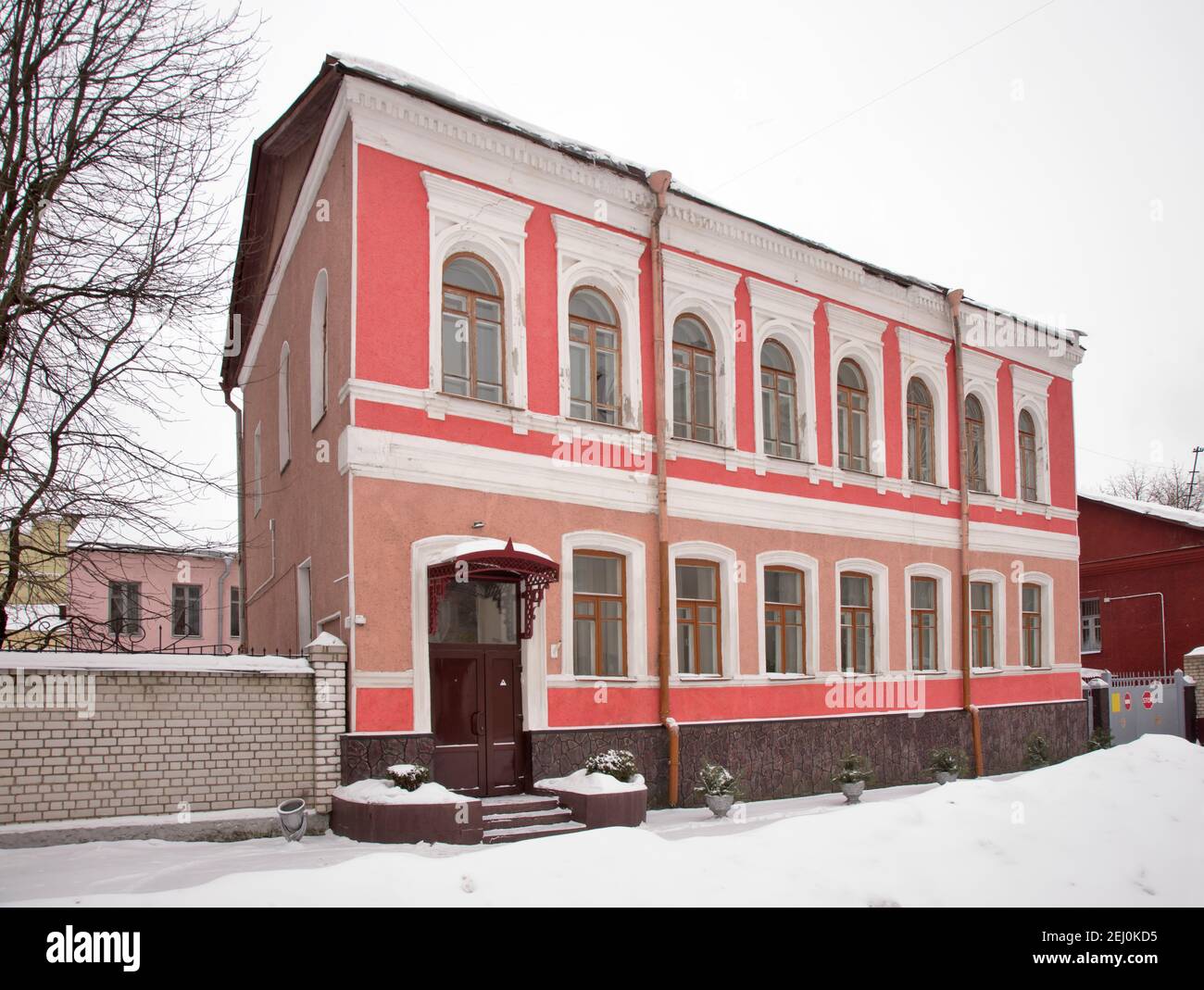Old street à Moguilev. Bélarus Banque D'Images
