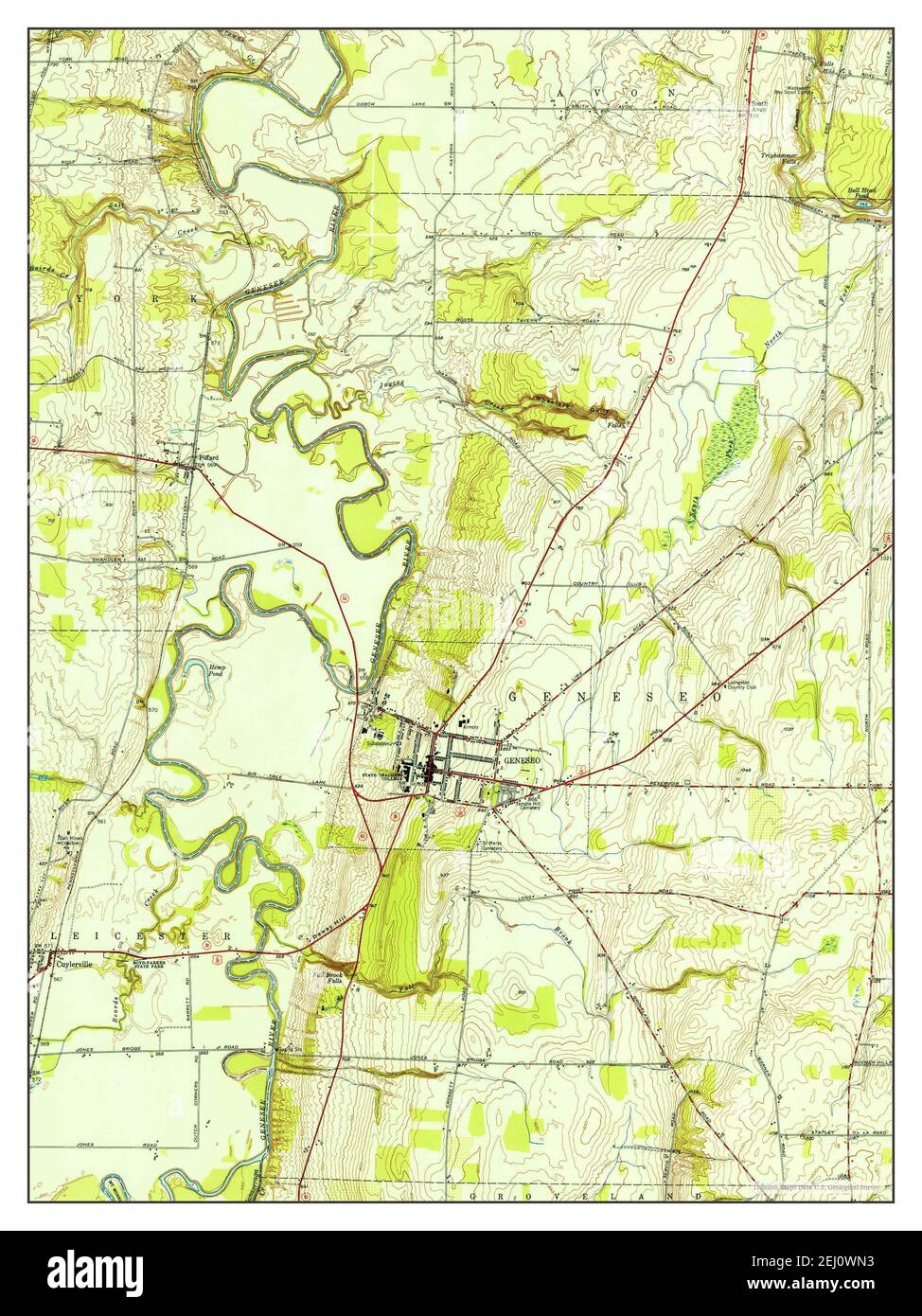 Mappa di geneseo Banque de photographies et d’images à haute résolution
