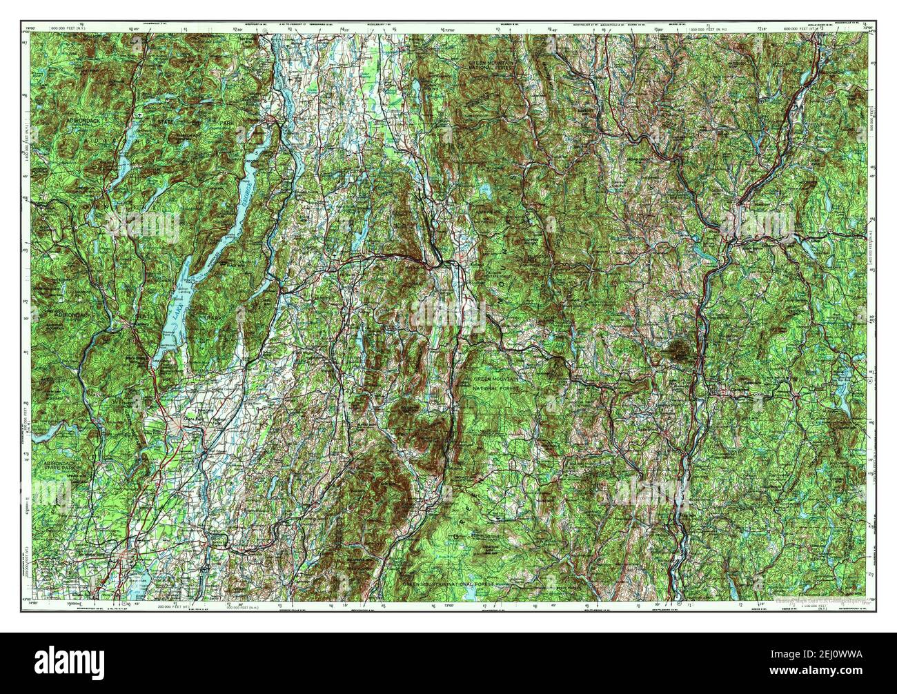 Carte des chutes de glens Banque d'images détourées Alamy