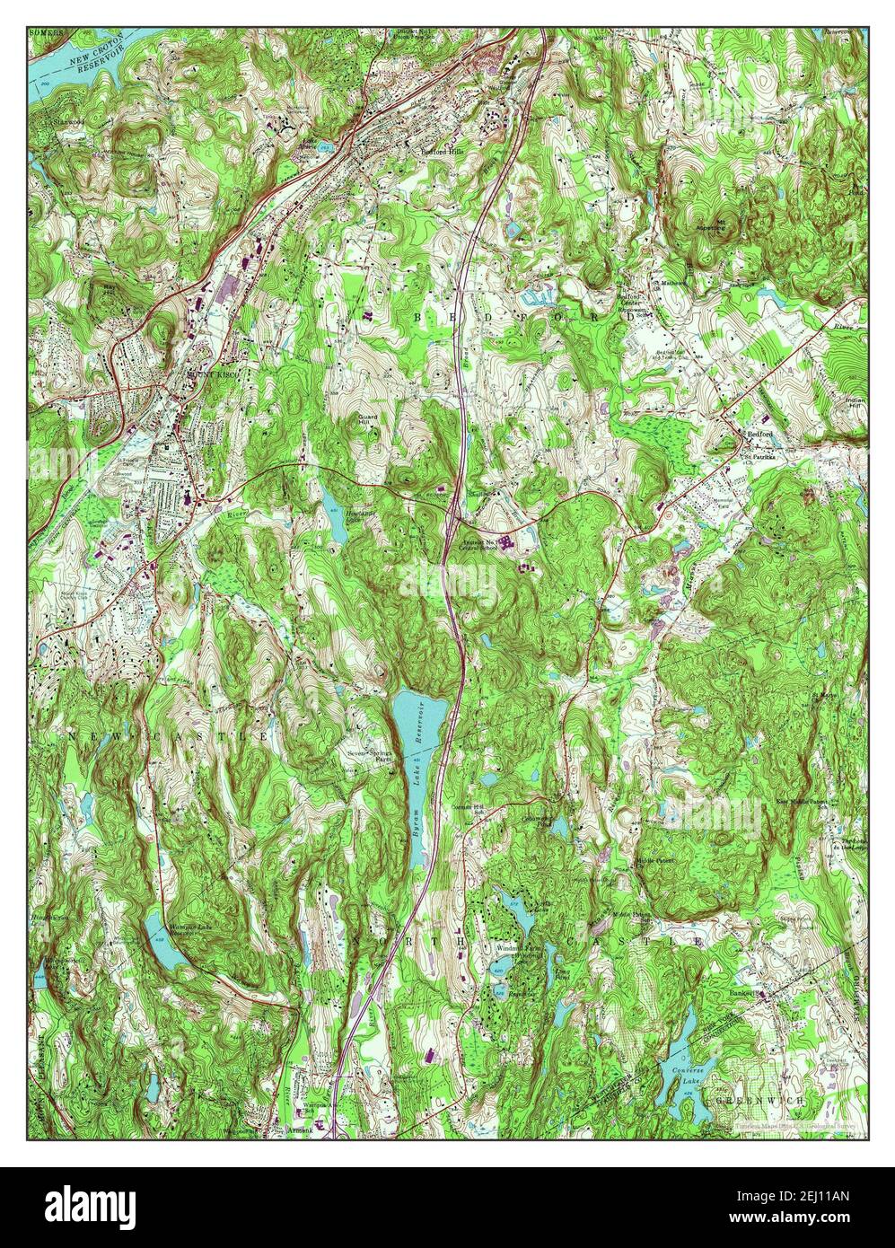 Carte du mont kisco new york Banque de photographies et d’images à