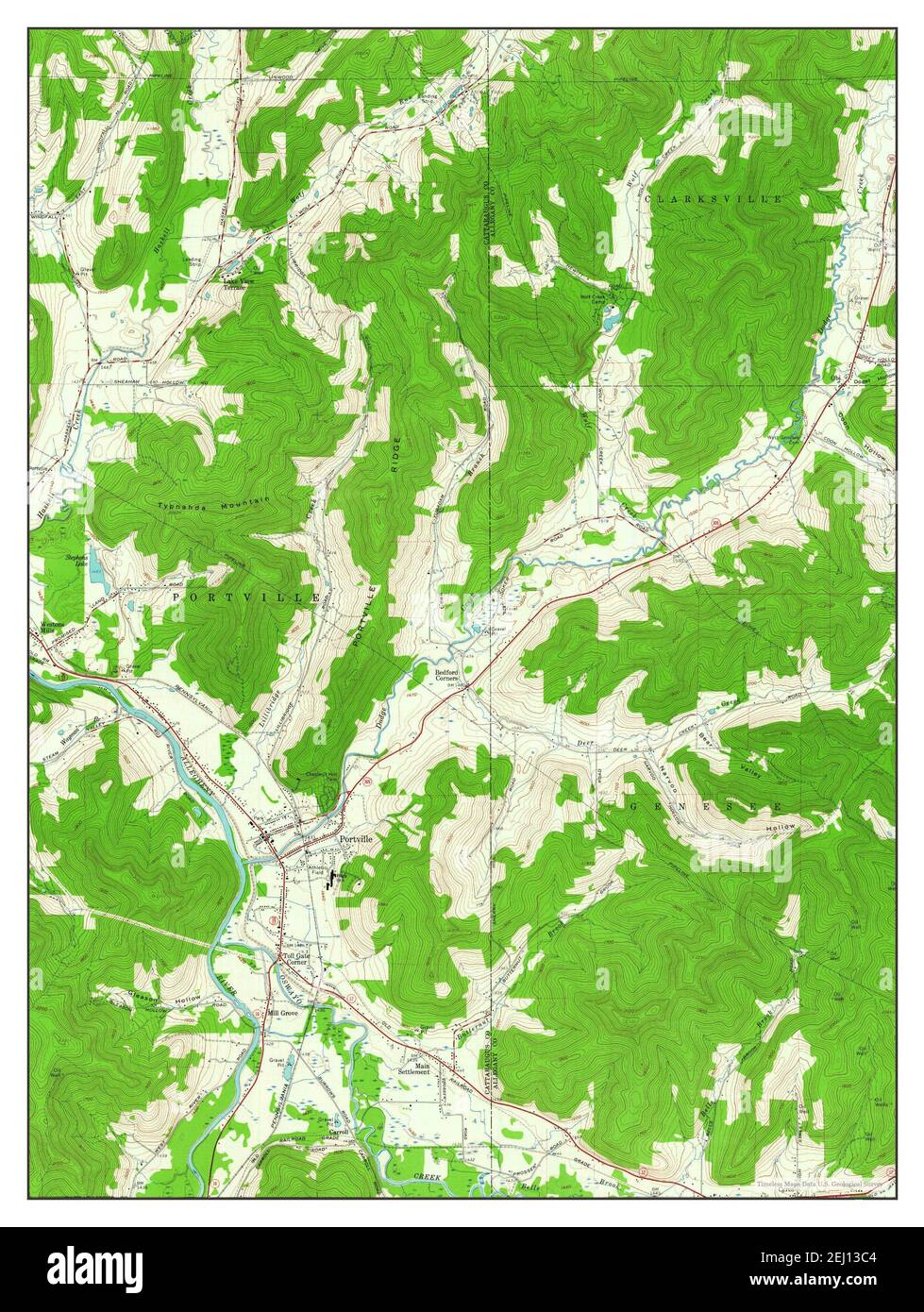 Carte de portville Banque d'images détourées Alamy