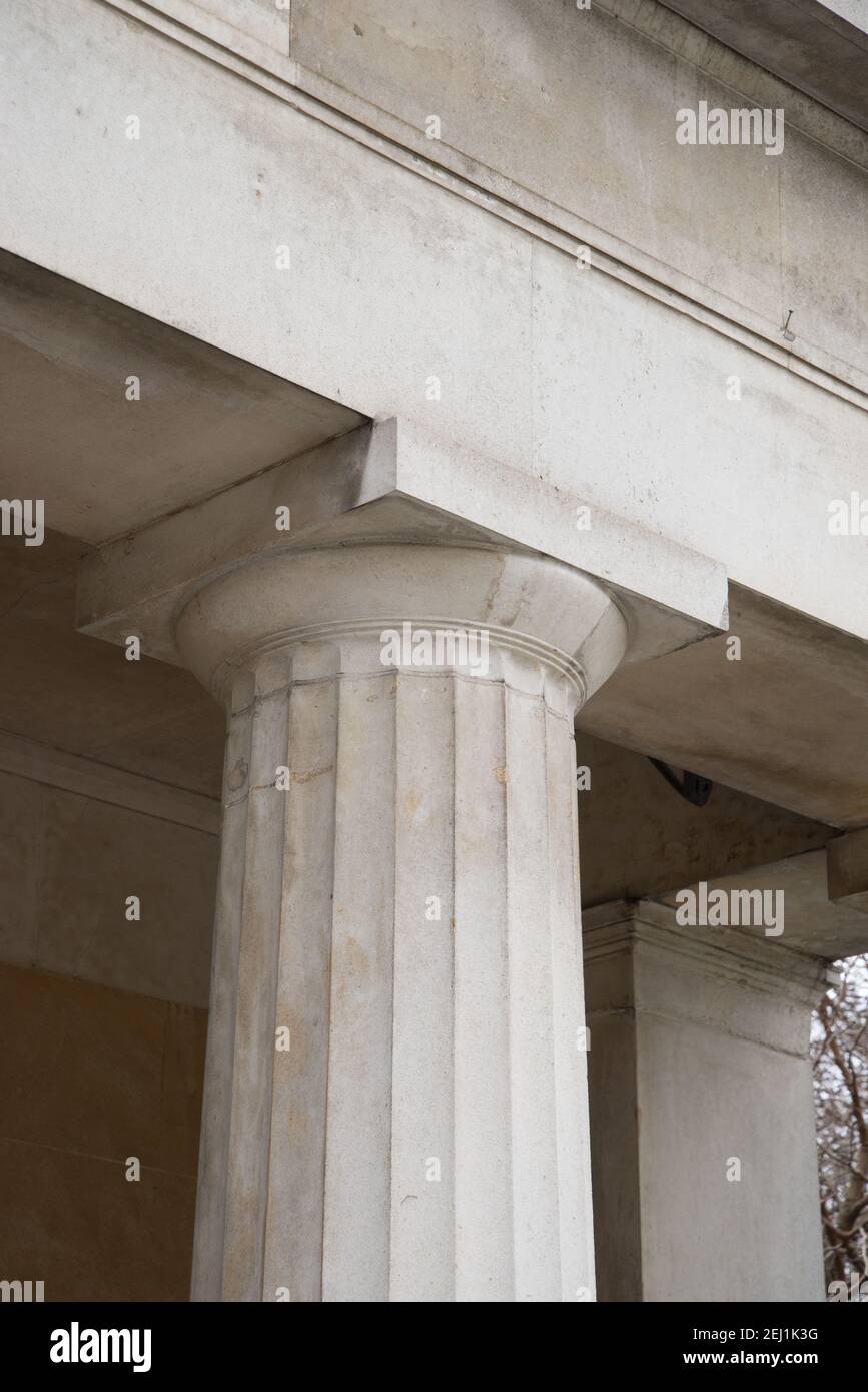 Hyde Park Corner Lodge Cafe Greek Revival Architecture Doric Order Banque D'Images