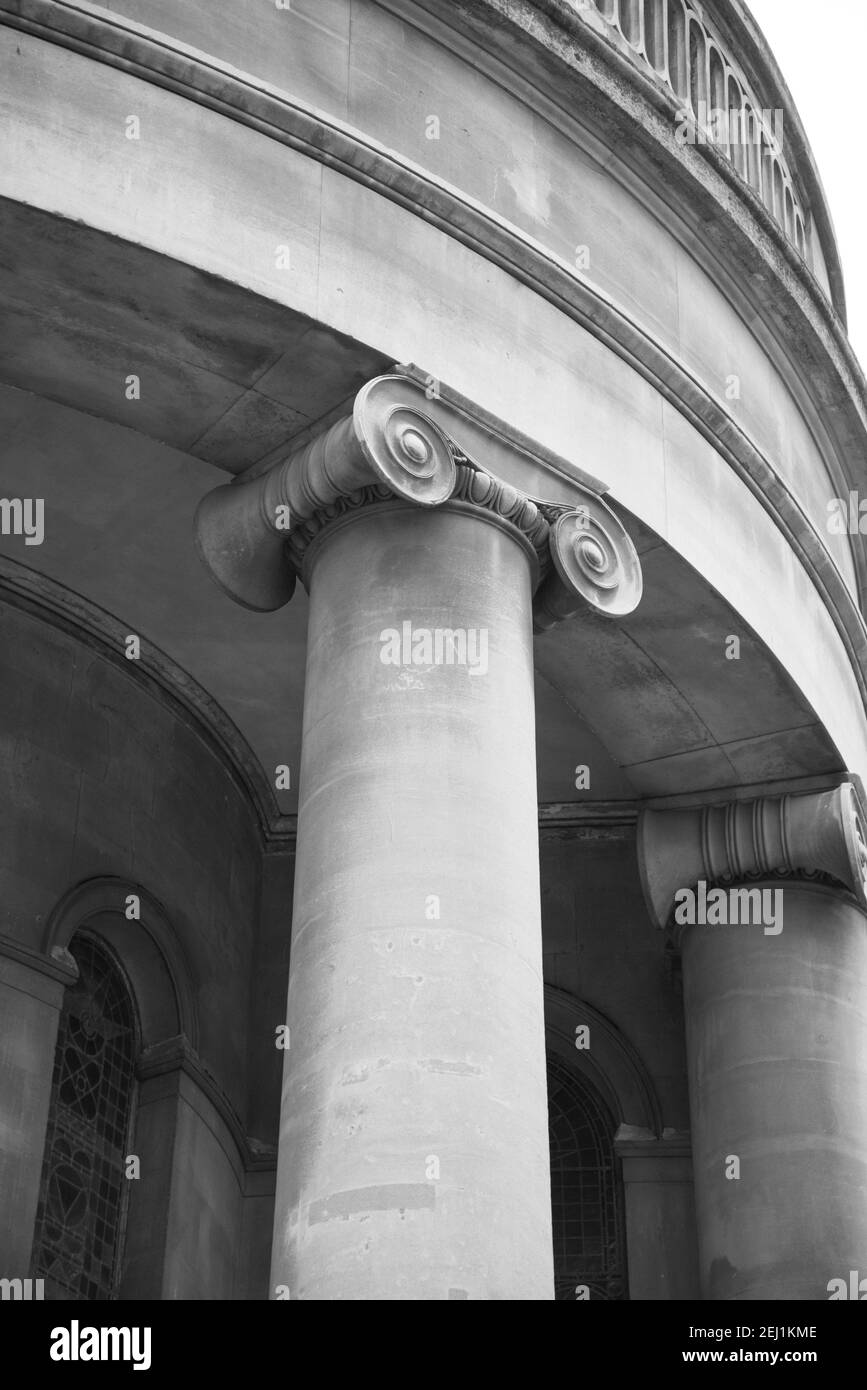 Church of St. Mary Wyndham place B&W Black & White Banque D'Images