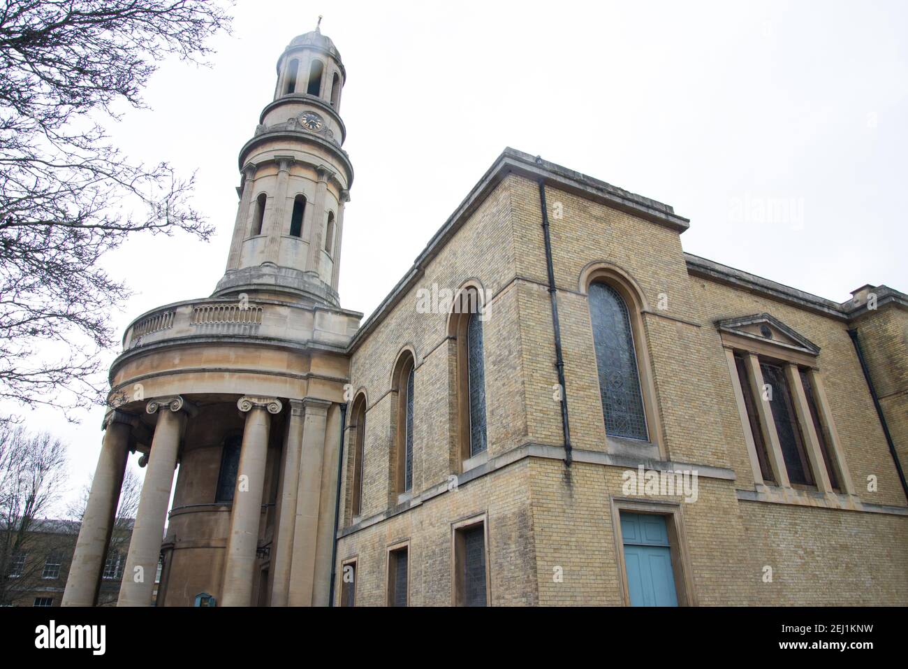 Église de St. Mary Wyndham place, architecture de renouveau grec Banque D'Images