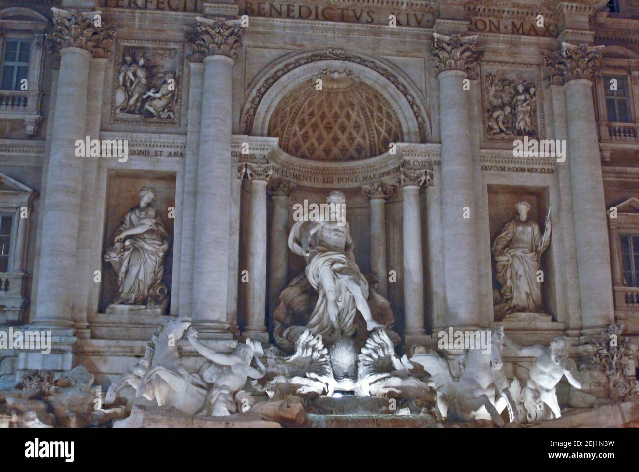 Fontana di Trevi (fontaine de Trevi), Rome, Italie Banque D'Images