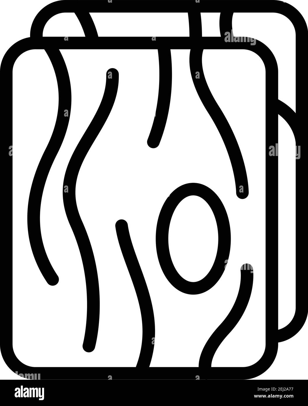 Icône pièces en bois. Contour des pièces en bois vecteur icône pour la conception de Web isolé sur fond blanc Illustration de Vecteur