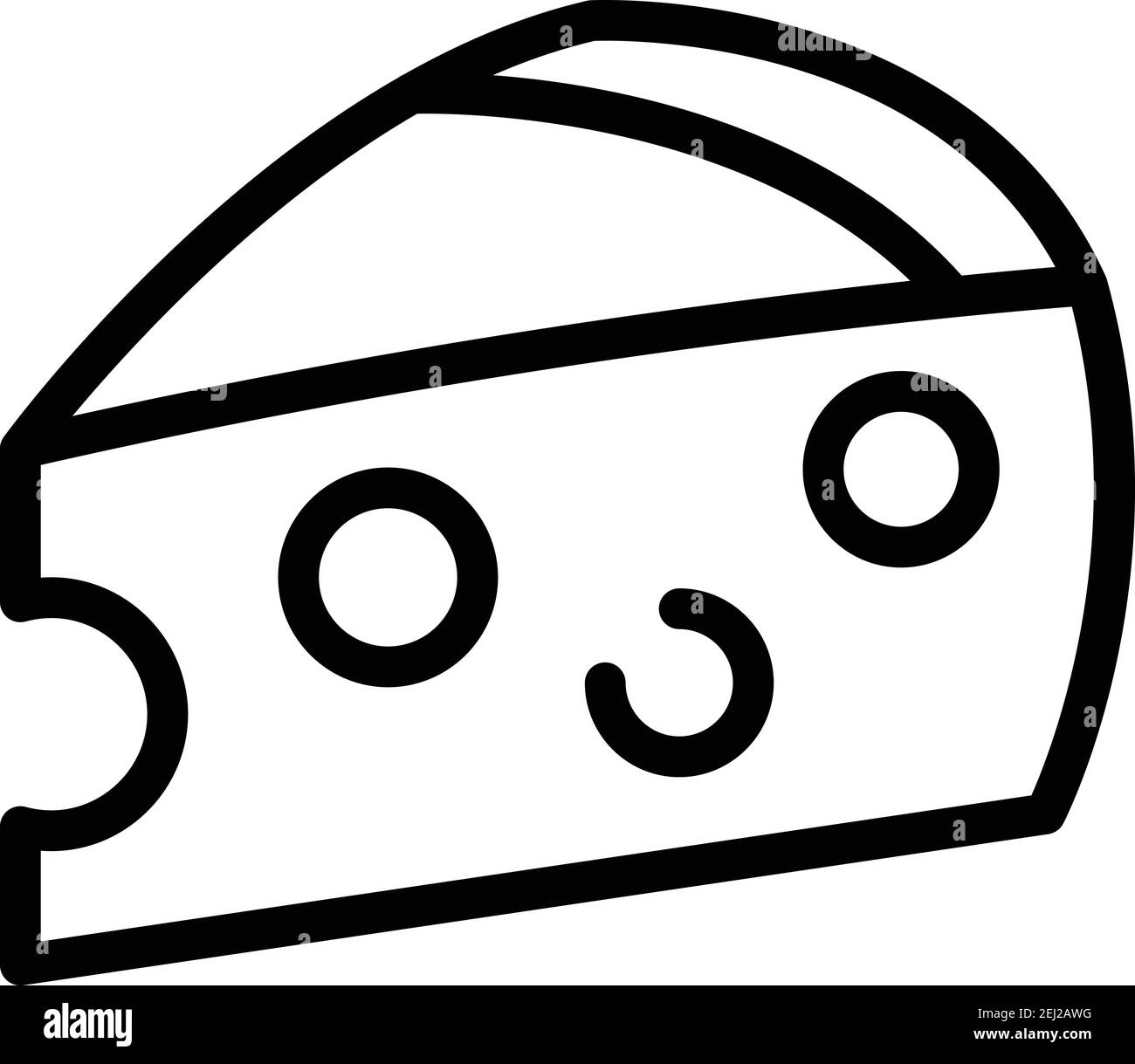 Icône fromage au lait. Icône vectorielle de vecteur de fromage au lait pour la conception de sites Web isolée sur fond blanc Illustration de Vecteur