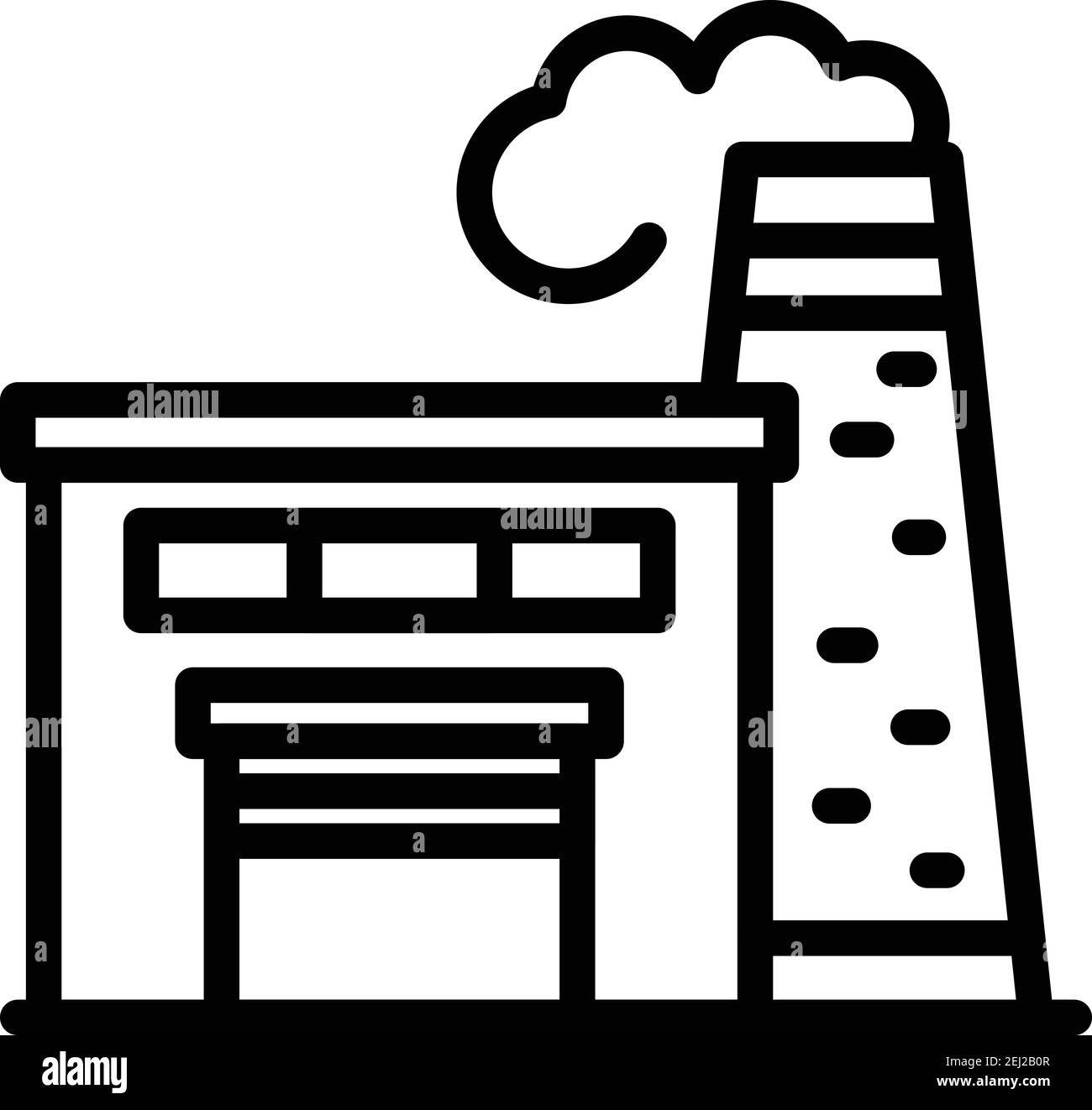 Icône de l'usine de café. Icône vectorielle de l'usine de café pour la conception de sites Web isolée sur fond blanc Illustration de Vecteur