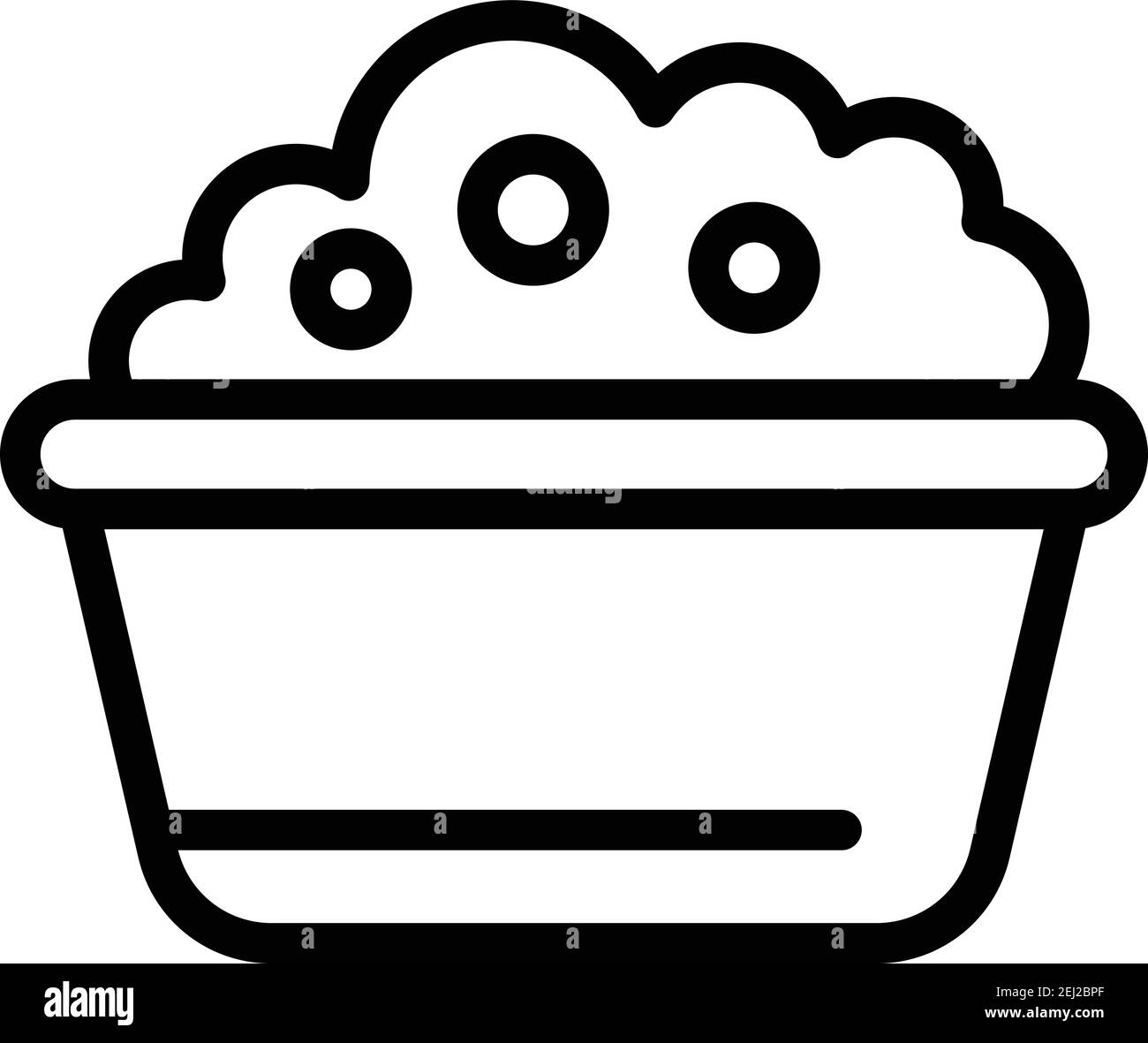 Icône du bol de fromage. Outline Bowl cheese vector Icon for web design isolé sur fond blanc Illustration de Vecteur